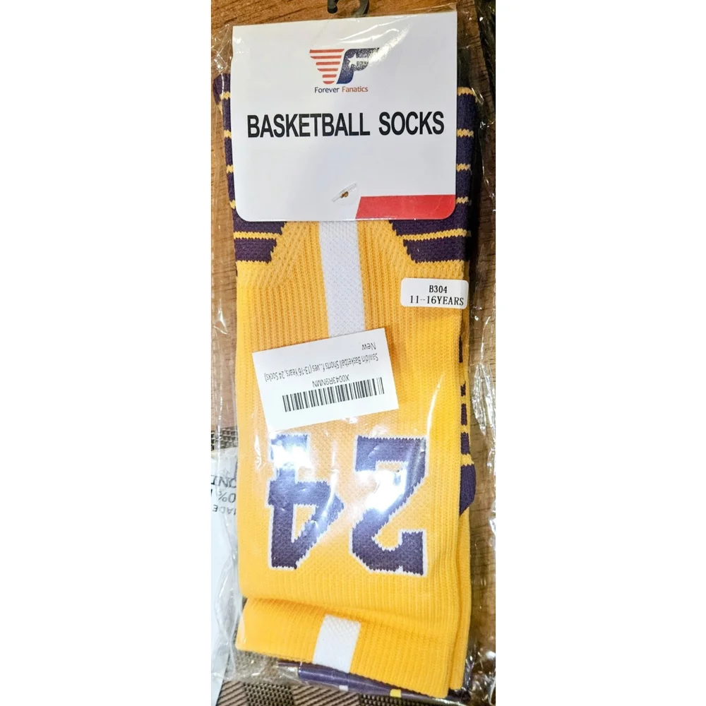 Elite Basketball Socks with Compression & Cushion for Adults and Youth 11-16